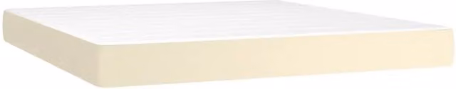 Materasso a Molle Insacchettate Rigidit¨¤ Media Crema 160x200x20 cm in Similpelle