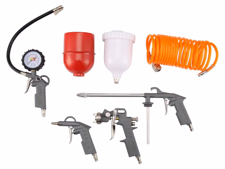 Kit di accessori per compressore ad aria, composto da 5 pezzi