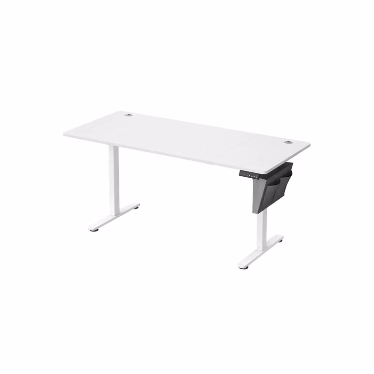 Scrivania Regolabile in Altezza Scrivania Elettrica per Lavoro in Piedi, Bianco Nuvola / 70 x 160 x (72-120) cm (P x l x H)