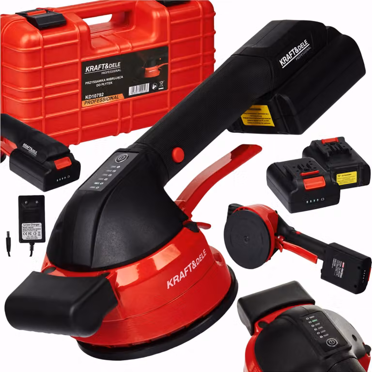 Kraft&Dele KD10792 Ventosa vibrante per vetro e piastrelle 50 kg