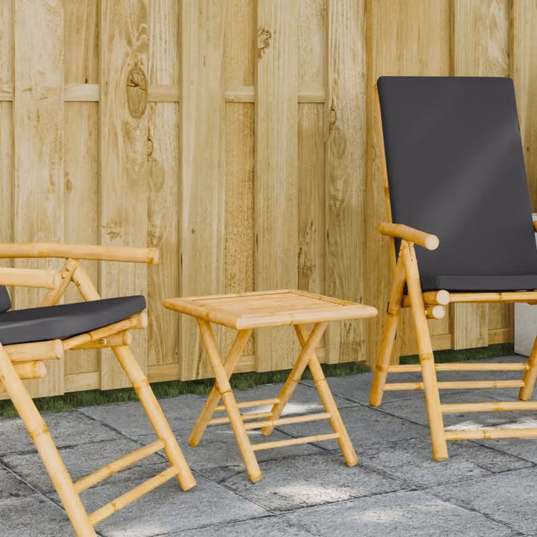 Maison Exclusive - Tavolo da giardino pieghevole, 45x45x45 cm, in bambù