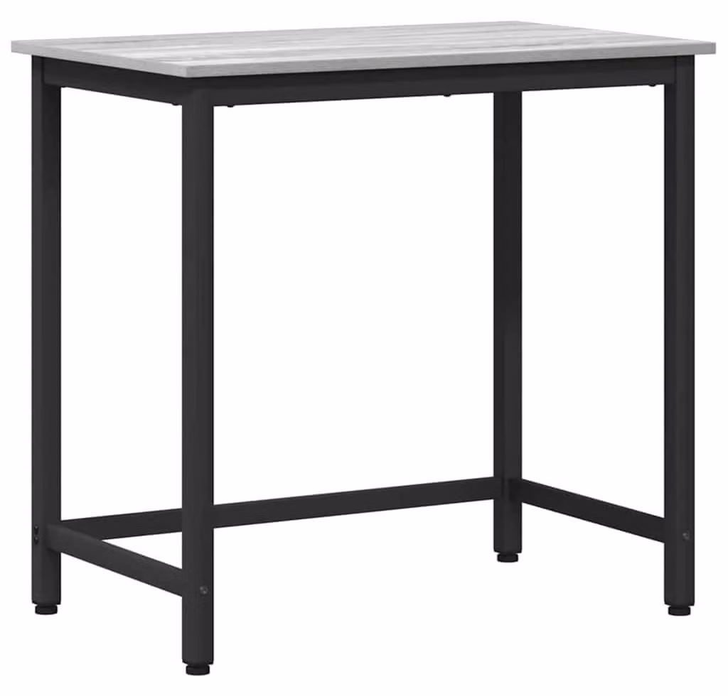 Solidchoice - Scrivania regolabile in altezza, grigio Sonoma, 100 x 50 cm