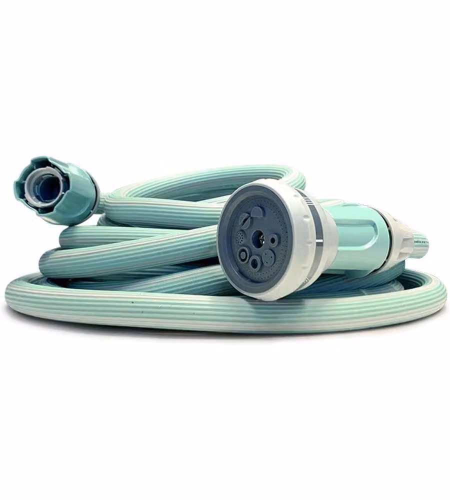 Idroeasy Tubo Estensibile Giardino Verde Acqua 1/2" 22,5 Metri con Doccetta