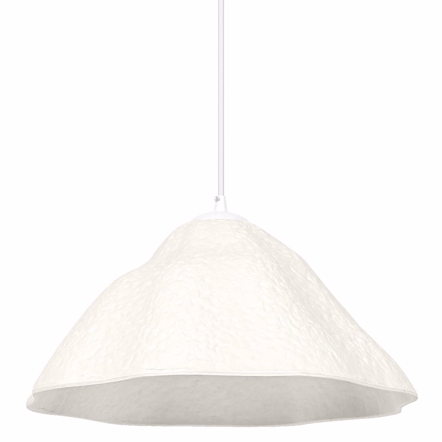 Lampada a sospensione LEDVANCE, decorata con motivi di foglie di loto, realizzata in metallo e cartapesta, attacco E27, diametro di 396 mm, paralume realizzato con materiali riciclati, facile da installare