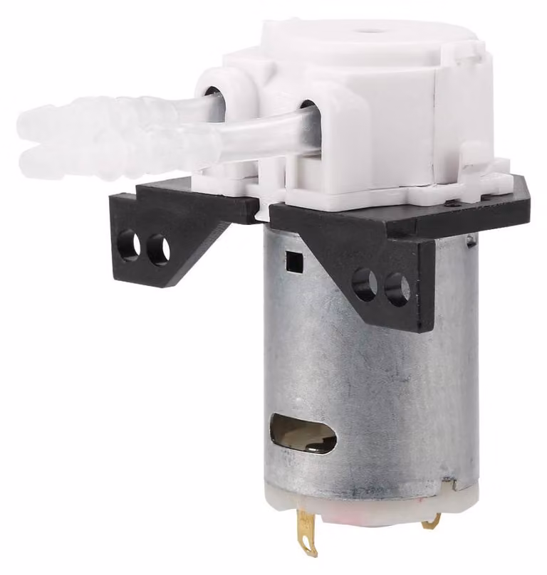 Pompa dosatrice peristaltica 12V/24V, fai da te, per laboratorio o acquario, colore bianco