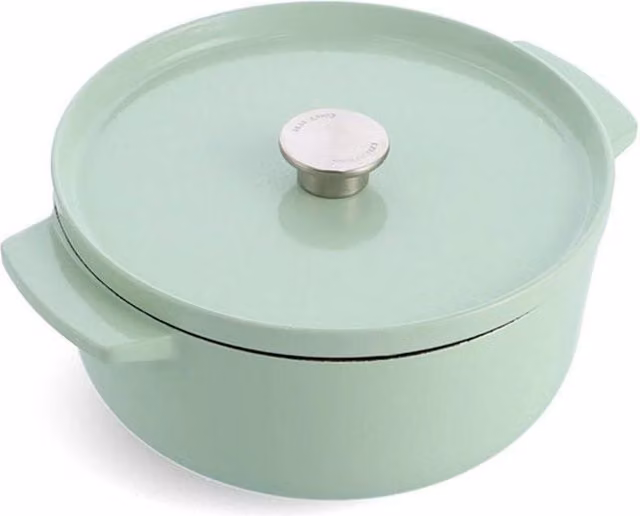 Casseruola in ghisa smaltata KitchenAid colore Verde Ghisa con capacità 5,2 l adatta a tutti i piani cottura incluso induzione