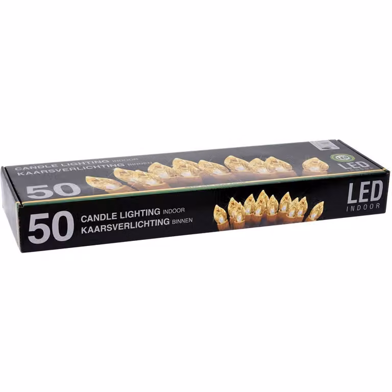 Candela decorativa, 50 LED interni, bianco, 14 cm - Home Styling Collection