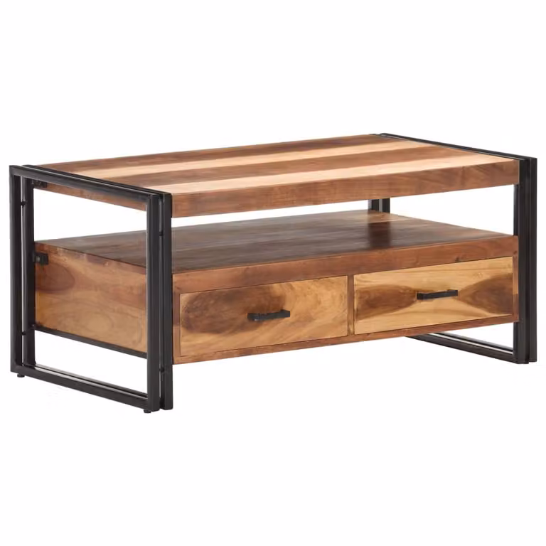 Maison Exclusive - Tavolino da caffè 100x55x45 cm, in legno massello di acacia