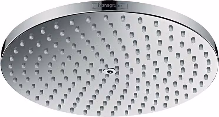 Doccia a soffitto da 240 mm, tecnologia PowderRain, sistema EcoSmart+, finitura cromata