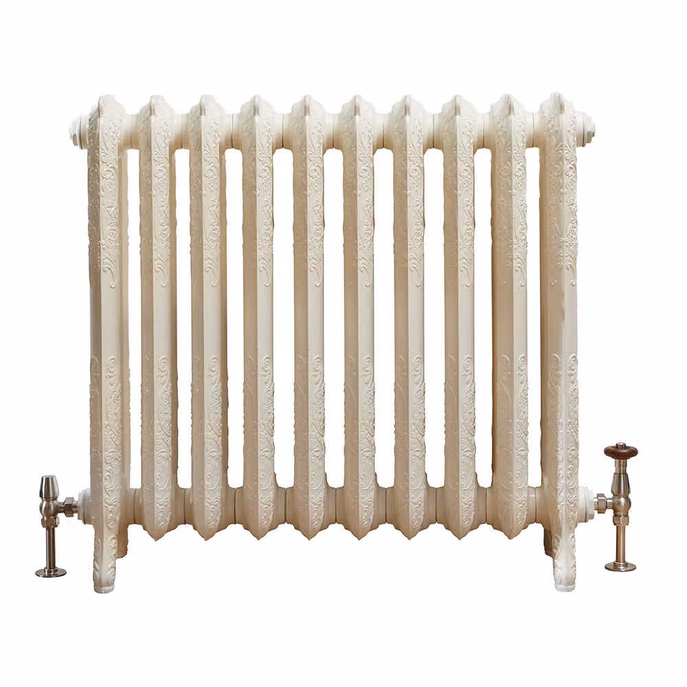 Radiatore Tradizionale in Ghisa Effetto Bianco Antico 768x825x250mm - Charlotte