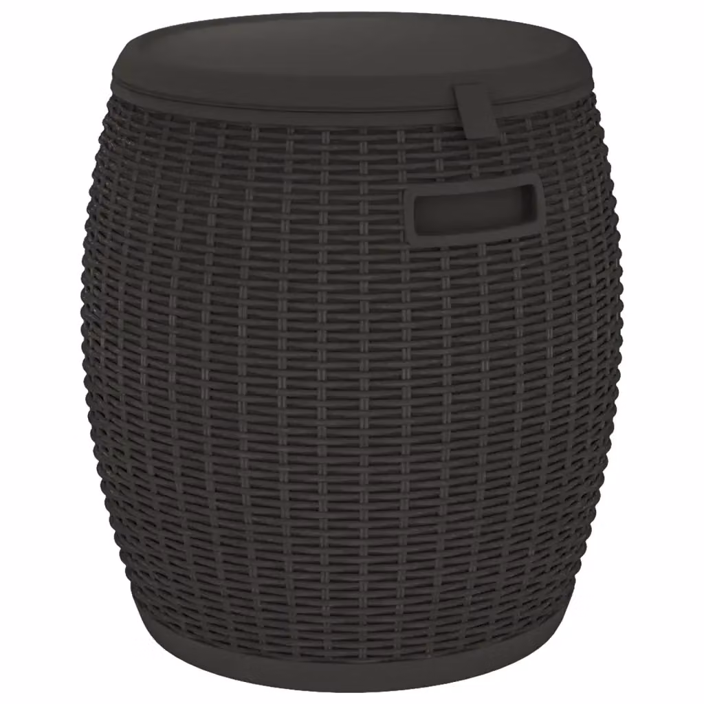 Contenitore da Giardino 4 in 1 vidaXL Nero in Plastica Opaca – 2