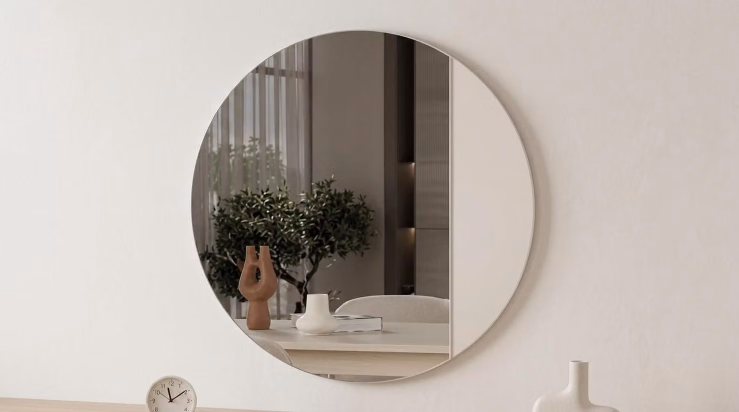 Spiegel Stil modern weiß Wohnzimmer bequem komfortabel