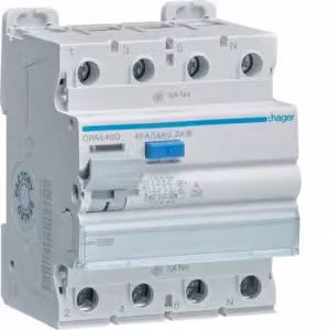 Hager RCD 4P 10kA 40A 300mA Tipo S CPA640D