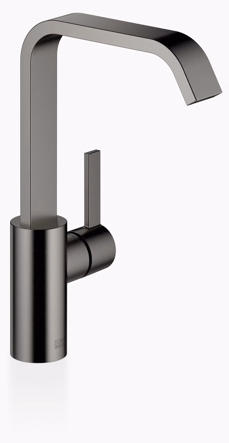 Dornbracht IMO Mitigeur monocommandé pour lavabo avec bec haut, sans garniture d'écoulement, saillie 165mm, 33526671-99, 33526671-99