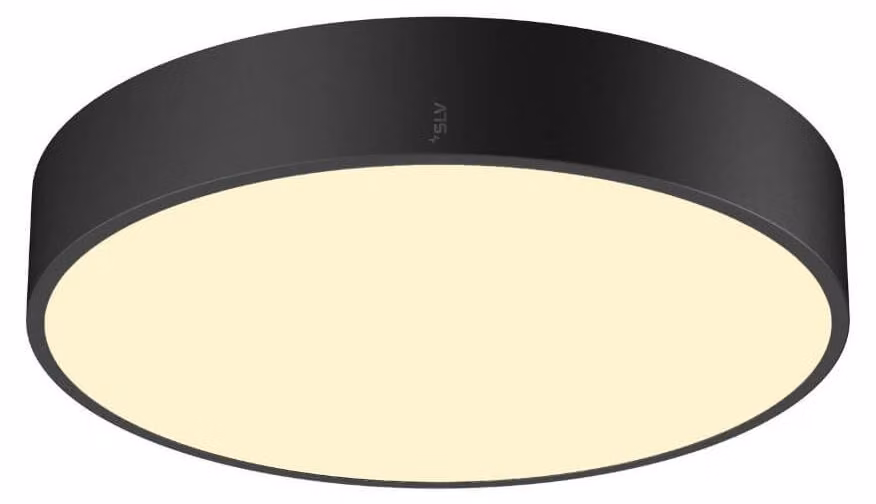 SLV 1007298 MEDO PRO 40, plafoniera LED, rotonda 3000/4000K, 19W, bordo di uscita, 110°, nero