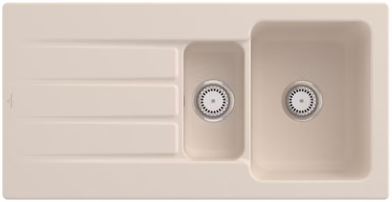 Lavello da cucina Villeroy&Boch, lavello da cucina Architectura 60 XR Ivory 1000x510mm, larghezza base 60cm