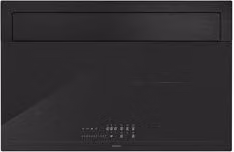Piano cottura aspirante a induzione Airforce INNOVA Slim 80 A Black con 4 zone cottura in vetroceramica, Larghezza: 80 cm