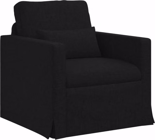 Divano | Divano da soggiorno | Sofa Nero 78 x 78 x 80 cm Tessuto