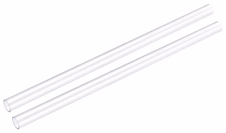 Tubo in plastica trasparente, 11x12 mm, 1 piede, confezione da 2 pezzi, per acquari e impianti idraulici