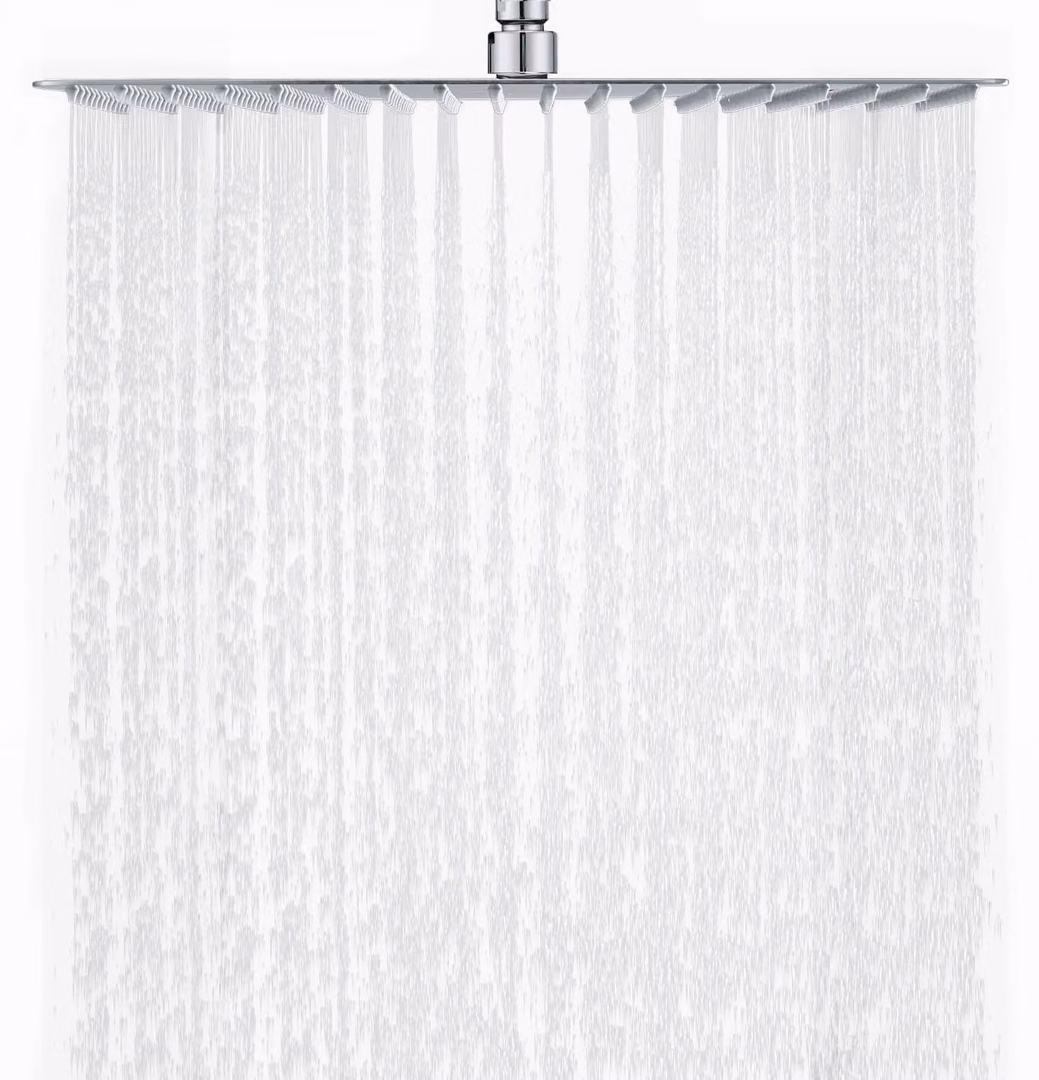 Doccia a parete, dimensioni 40x40 cm, acciaio inossidabile 304, 324 ugelli, anticalcare, finitura cromata