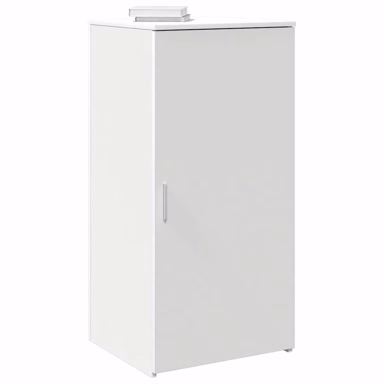 vidaXL Mobile Portaoggetti Bianco in Legno e MDF L: 50 cm, P: 45 cm, H: 103,5 cm