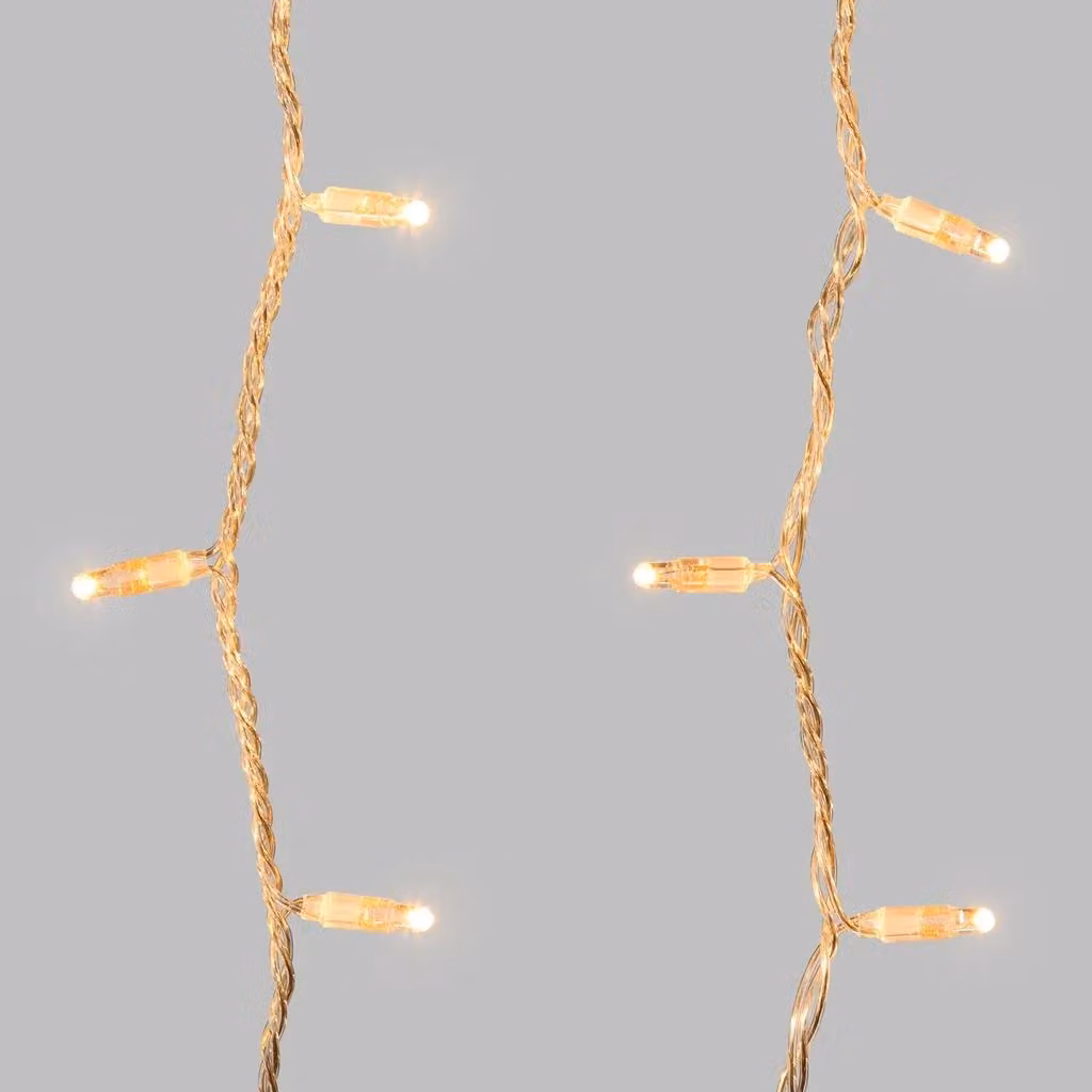 Tenda luminosa con LED Top Eventi Store, cavo trasparente prolungabile, colore bianco caldo – 2