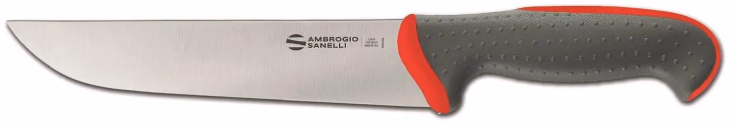 Coltello francese, lama cm 20, colore rosso, linea Tecna