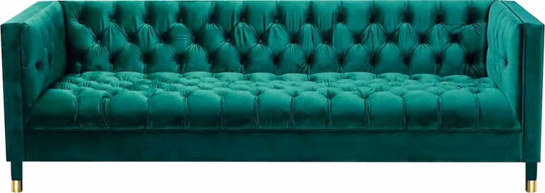 Chesterfield Design Polster Couch Textil Sofa Dreisitze Wohnzimmer Polster Sitz