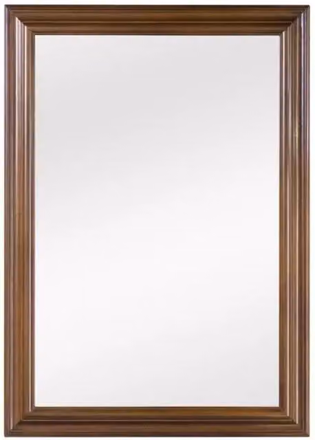 Specchiera in legno tinta noce rettangolare misure: 49 x 69 x 3 - Mobili 2G
