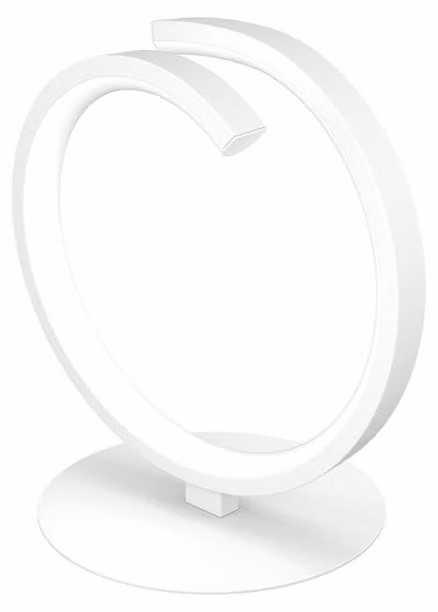 Abatjour Moderno Tornado Alluminio Bianco Led 8W