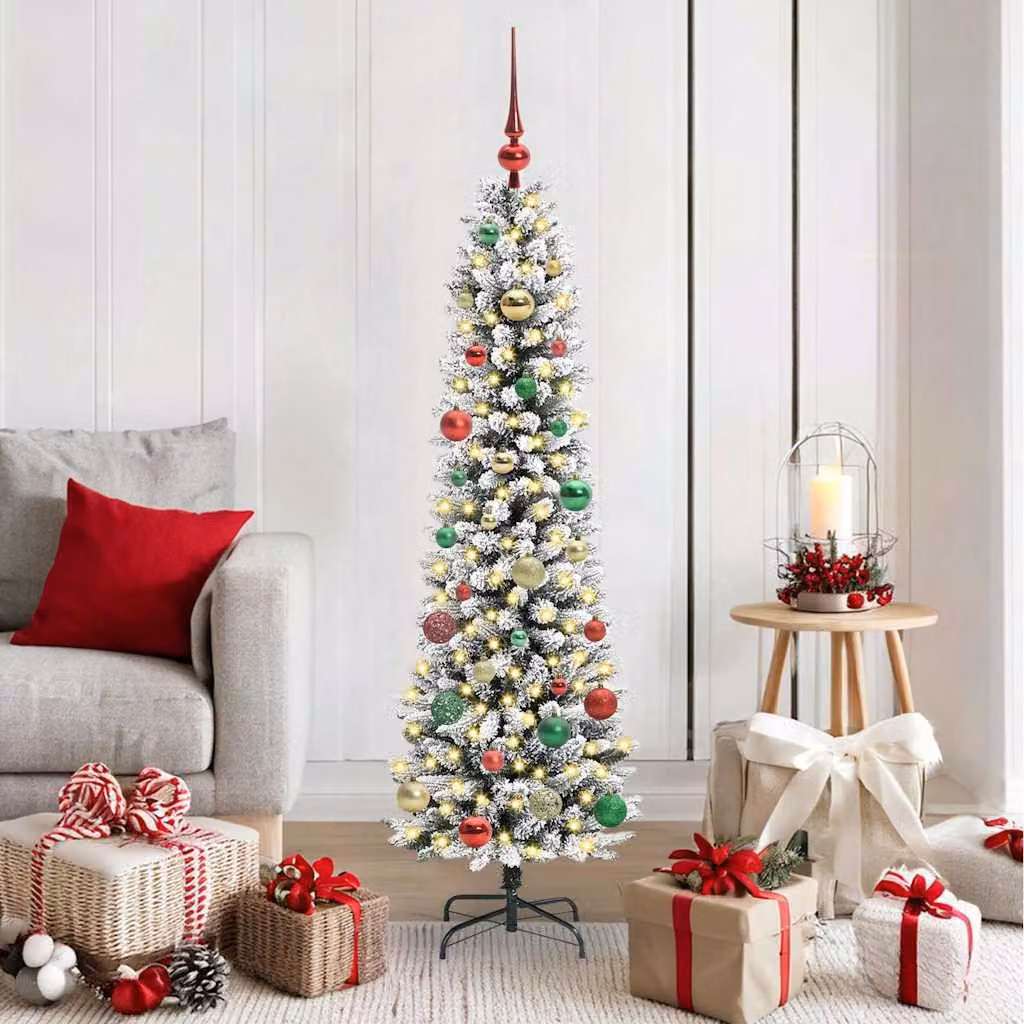 Maison Exclusive - Albero di Natale artificiale, colore bianco, altezza 150 cm