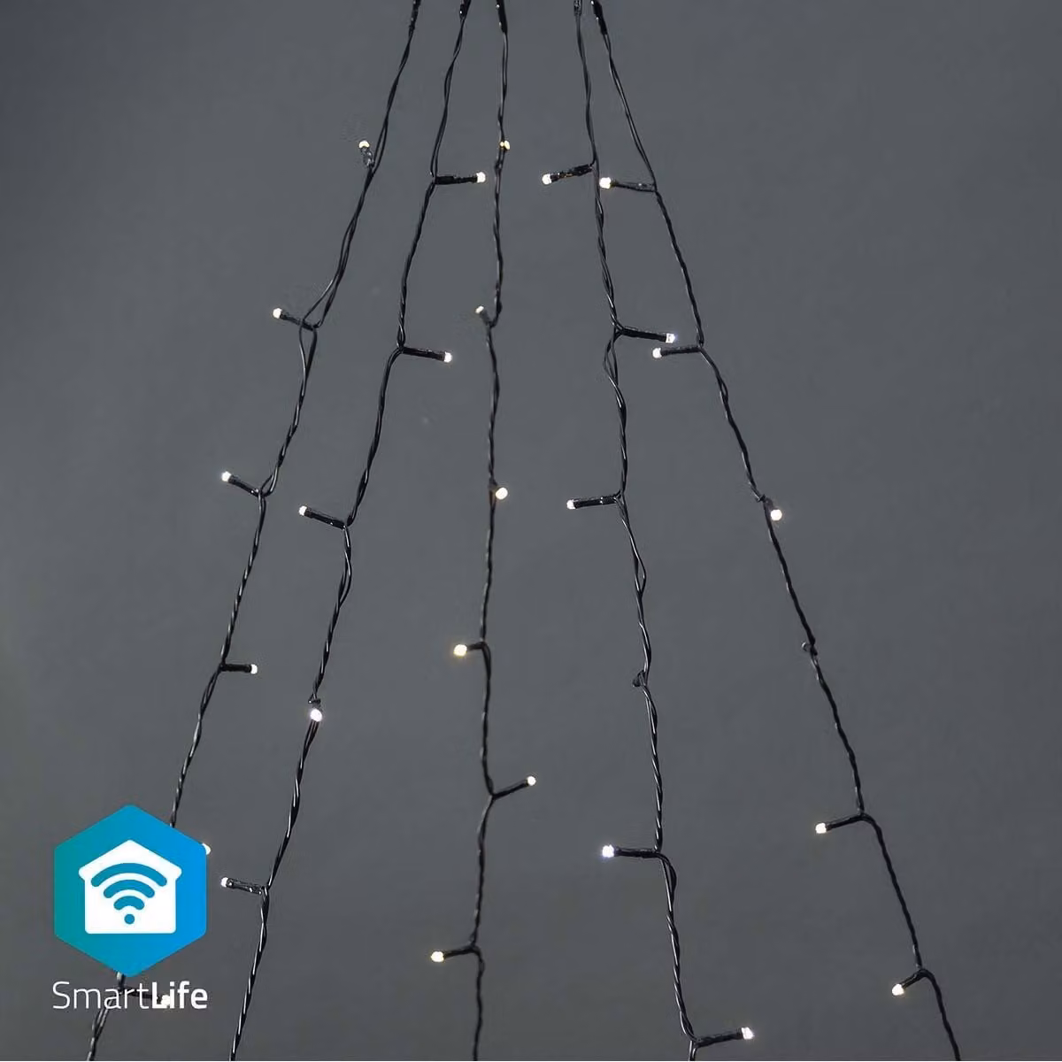 Nedis SmartLife - Albero - Wi-Fi - Bianco caldo - 200 LED - 20,0 m - 5 x 4 m - Android / IOS