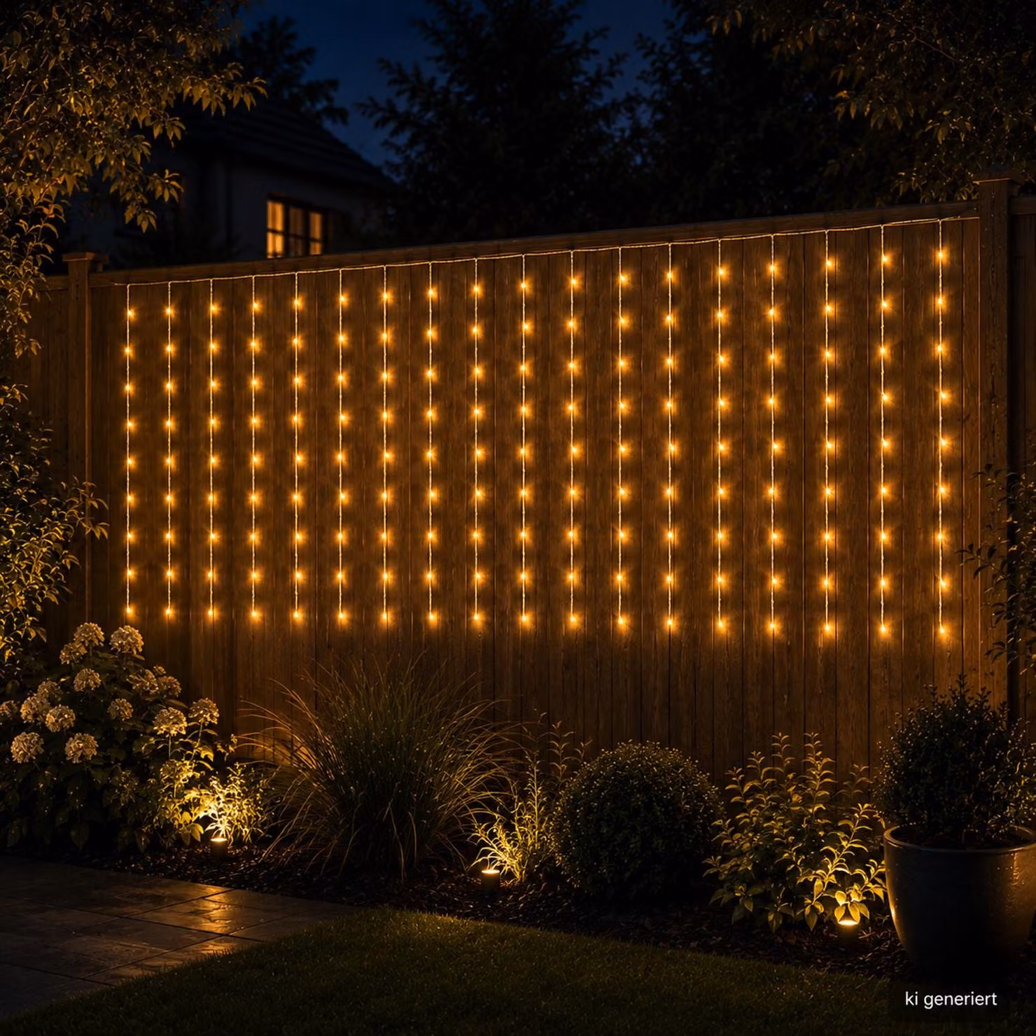 160 LED per interni ed esterni bianco caldo