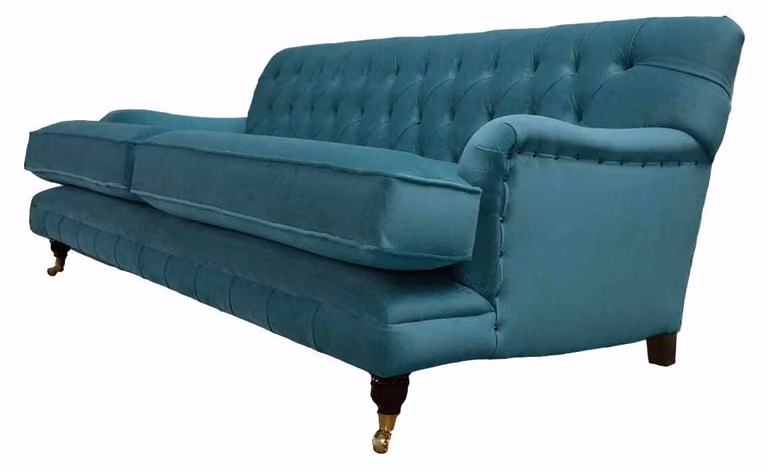 Designer Sofa 3 Sitzer Chesterfield Couch Polster Sitz Dreisitzer Textil