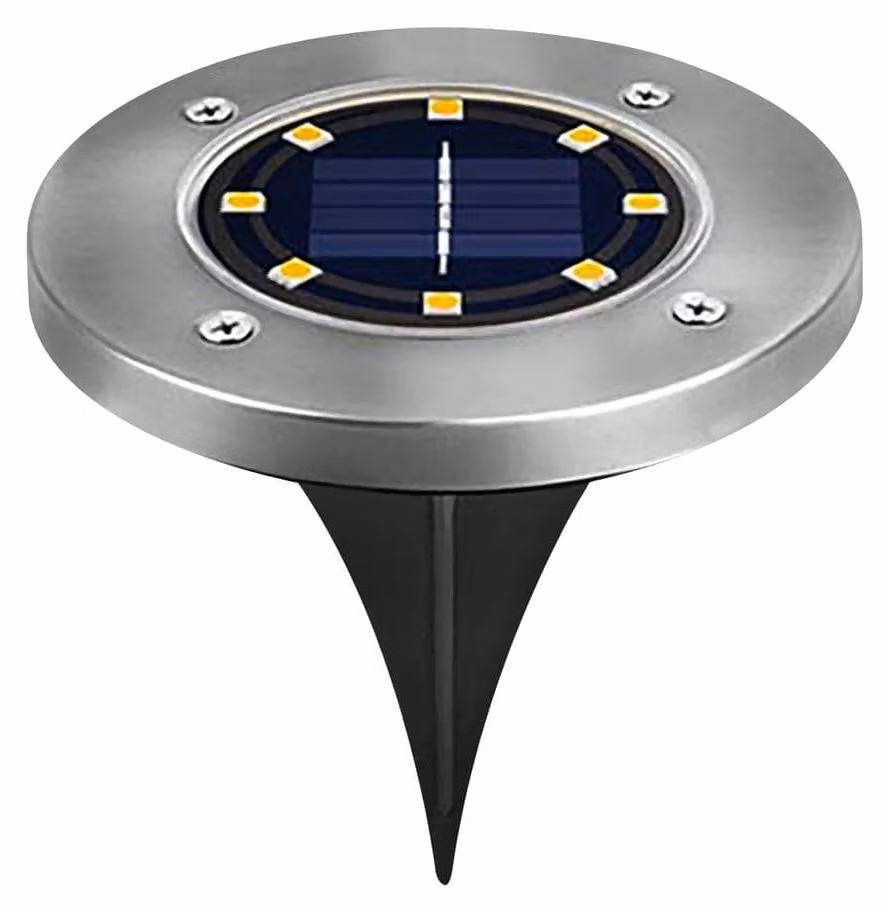 Faretto da giardino a LED solare, 1 W, confezione da 3 pezzi