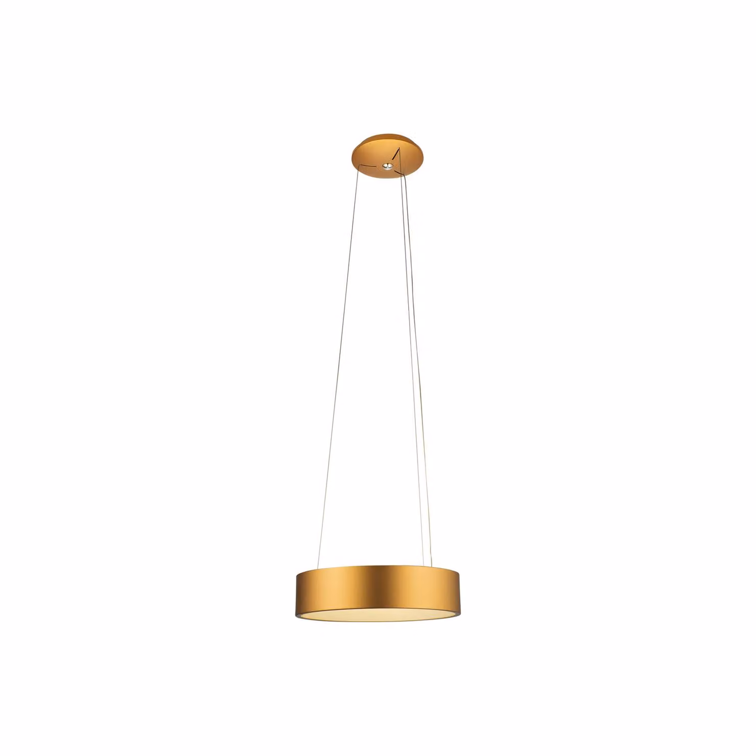 Aluminor Epsilon lampada LED a sospensione, Ø 62 cm, oro, Ottone / Oro, Soggiorno / Sala da pranzo, Alluminio, Moderno