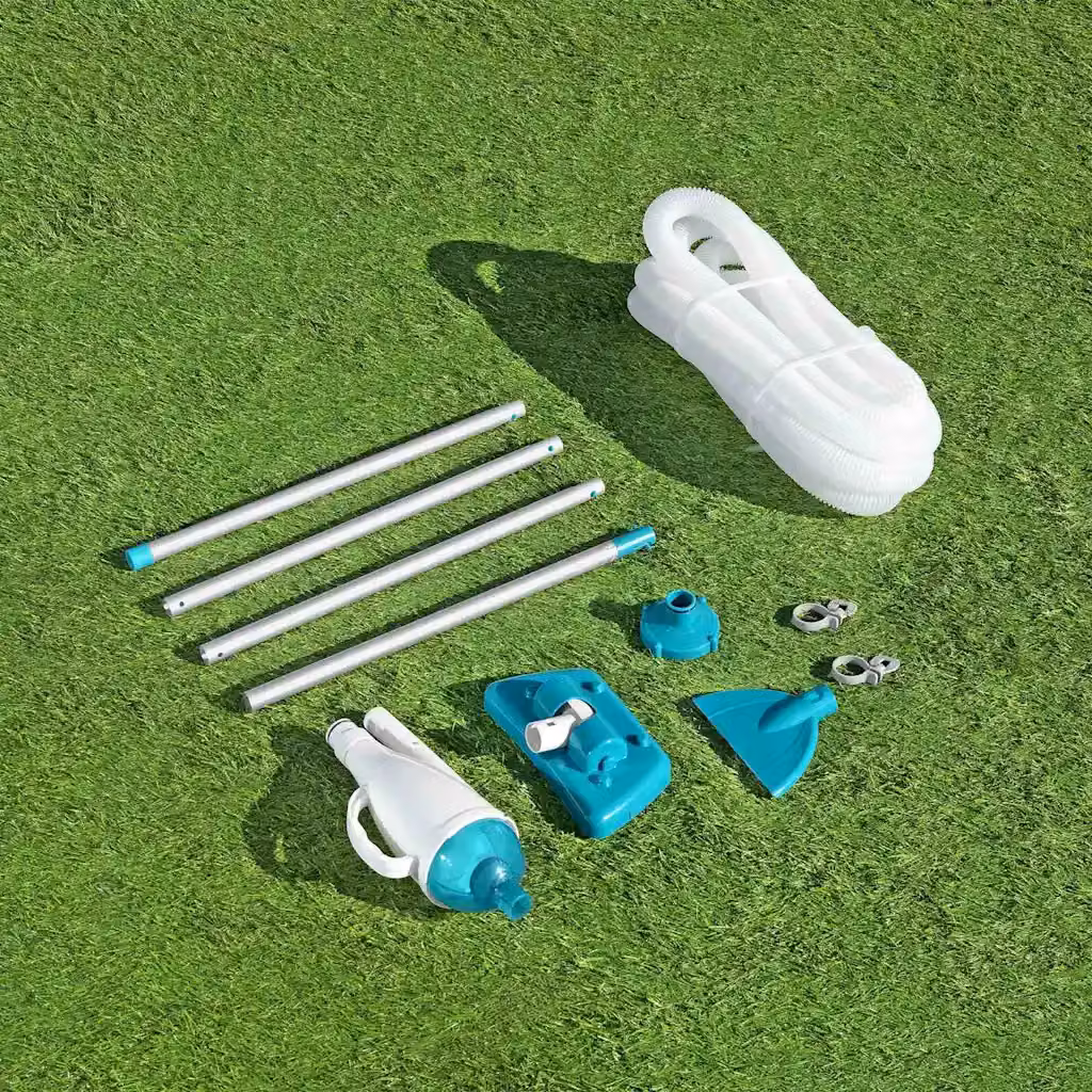 Aspirapool manual Bestway nei colori blu, bianco e turchese, L: 224 cm, P: 3 cm, H: 3 cm