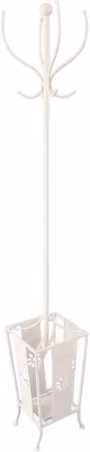 Set di 2 Appendiabiti Casa Collection in Metallo Colore Crema H 178 cm x L 25 cm