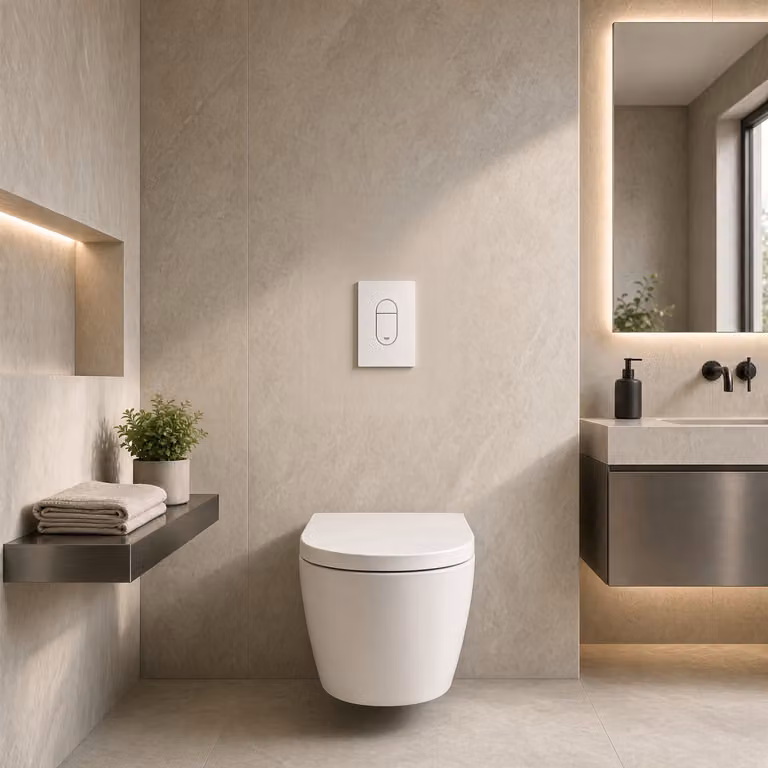 Placca di comando ARENA COSMOPOLITAN per cassetta incasso Grohe - Bianco