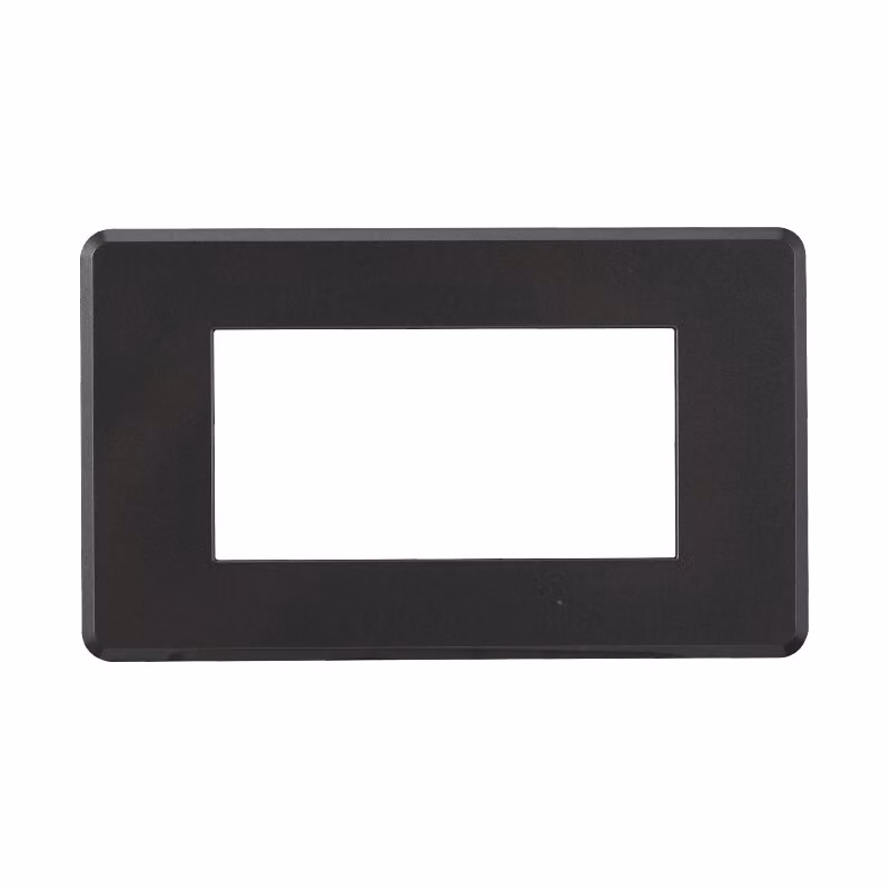 ETTROIT AN87407 Placca 4P Slim Sottile Serie Moon Colore Acciaio Scuro Compatibile Con Bticino Axolute Air