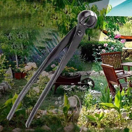 Forbici da bonsai concave Unyqoos® in lega di manganese – forbici professionali di precisione per tagli puliti che lasciano poche cicatrici, con impugnature ergonomiche