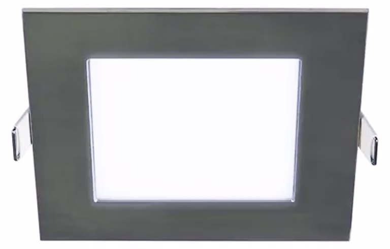 Forlight - Faretto da incasso a soffitto Easy CCT Square Recessed 120x120 in alluminio, polistirene grigio, OPAL