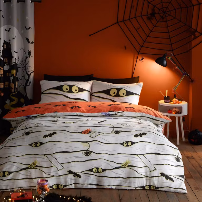 Set di copripiumini fluorescenti per Halloween