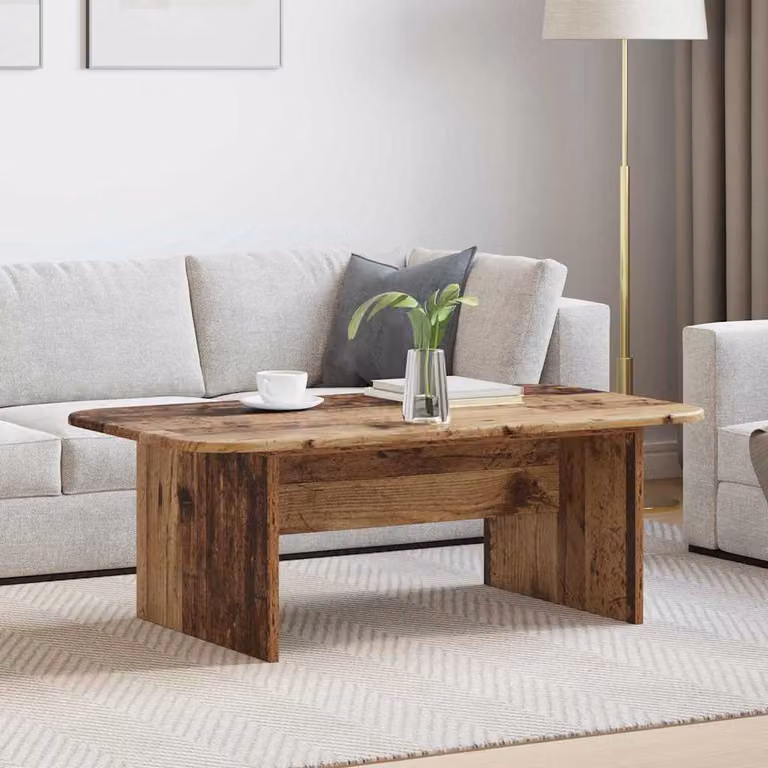 vidaXL Tavolino da salotto moderno in legno marrone L/P/H: 93 x 53 x 33 cm