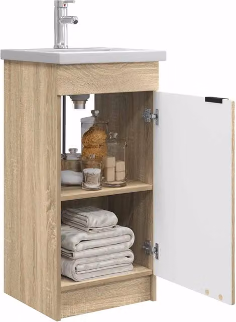 Mobile da bagno con Lavabo | Armadio Lavabo Rovere Sonoma 42 x 40 x 84,5 cm