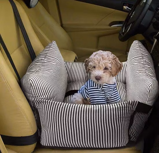 Seggiolino per cani da auto, taglia media, nero