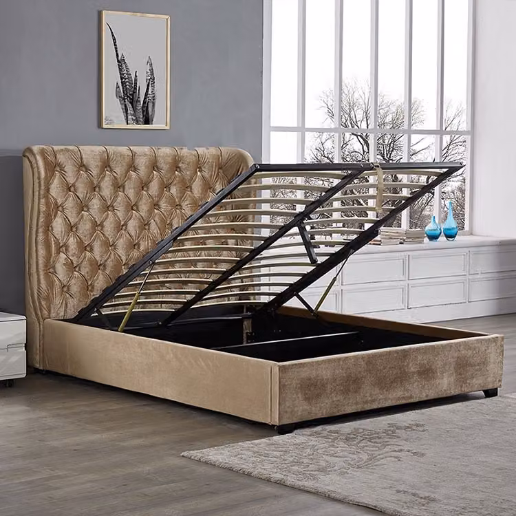 Bett Chesterfield Polsterbett Luxus Schlafzimmer Design Betten Leder 180x200cm
