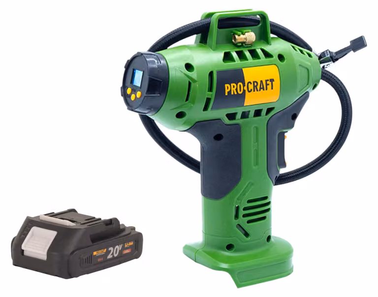 Compressore a batteria Procraft LK20 20 V 11 bar + 1x batteria 2,0 Ah - senza caricabatteria