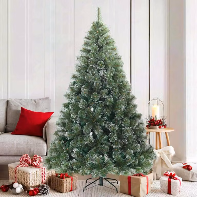 Maison Exclusive - Albero di Natale artificiale con cerniere innevato Verde 180 cm