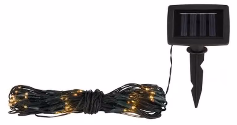 Tenda a LED, 100 lampadine bianco caldo, 3000 K, 110x90 cm, grado di protezione IP44